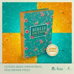 Biblia Sagrada - Leitura Perfeita | Letra Grande | NVI | Capa Flores - Livraria Página Virada