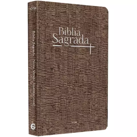 Biblia Sagrada | NVI | Letra Normal | Capa Luxo Madeira Escura