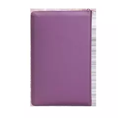 Biblia Em Memoria de Mim com Ziper | NVI | Letra Normal | Couro Soft Roxo