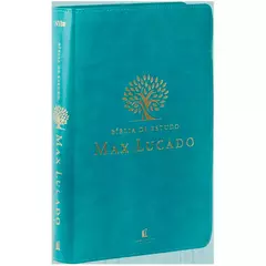Biblia de Estudo Max Lucado | NVI | Leitura Perfeita | Capa Luxo Verde