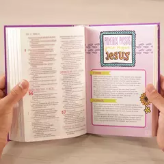 Imagem do Biblia de Estudo Aplicacao Pessoal para Meninas | NVT | Media Rosa | Capa Dura