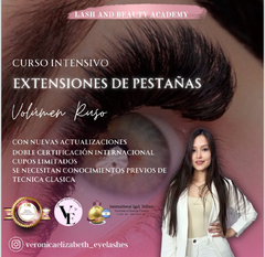 Curso Extensiones de pestañas Volumen Ruso
