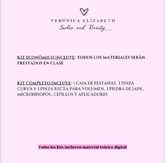 Curso Extensiones de pestañas Volumen Ruso - Veronica Elizabeth Lashes & Beauty