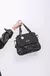 BANDOLERA JOSEFINA NEGRA CON SOLAPA CHAROL - comprar online