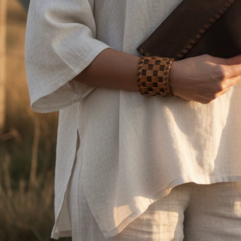 Combo Sobre - Billetera + Brazalete entrelazado