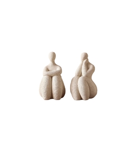 Conjunto Escultura Decorativa Mulher em Poliresina 19cm Mart - MySweet Utilidades & Decoração