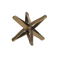 Escultura estrela 3d em metal mart Pequeno