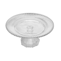 Prato de bolo com pé de cristal Renaissance 22,5x11cm - MySweet Utilidades & Decoração
