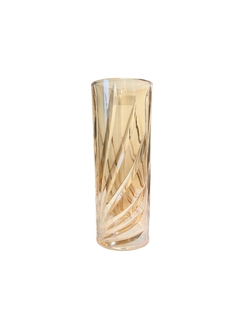 Vaso decorativo de vidro redondo 25cm ambar metalizado na internet