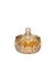 Potiche decorativo de cristal 15x15cm ambar metalizado - MySweet Utilidades & Decoração