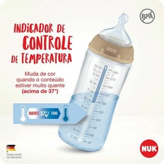 Mamadeira Nuk com controle de temperatura 300ml na internet