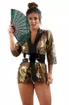 Fantasia Robe Gueixa Com Leque