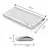 Kit Mini Teclado E Mouse 1600dpi Wireless Branco - Kapbom