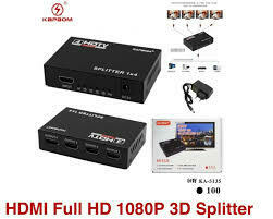 ADAPTADOR SWITCH DIVISOR HDMI 1X4 KA-5137