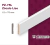 Zócalo MDF PZ-75L Tira x 2,60mts