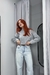 Cropped longo tricot - comprar online
