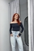 Blusa ombro a ombro longa - comprar online