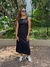 VESTIDO RUBIA EM LINHO COM FENDA - Donatelle Concept