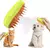 Cepillo Peine Masajeador Para Gatos Perros Limpieza 3 En 1