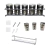 Especiero Colgante Cocina Acero Inox + X5 Frascos + Tornillo