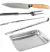 Set Asado Parrilla Juego Asador Parrillero + Fuenton + Cuchillo 33 Cm