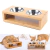 Comedero Doble Gato Perro Bebedero Antivuelco Comida Plato
