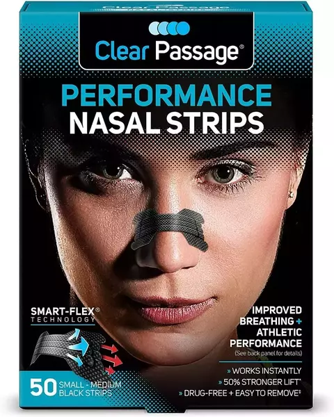 Tiras Nasales Anti Ronquido Alergia Respira Mejor Dilata NEGRAS