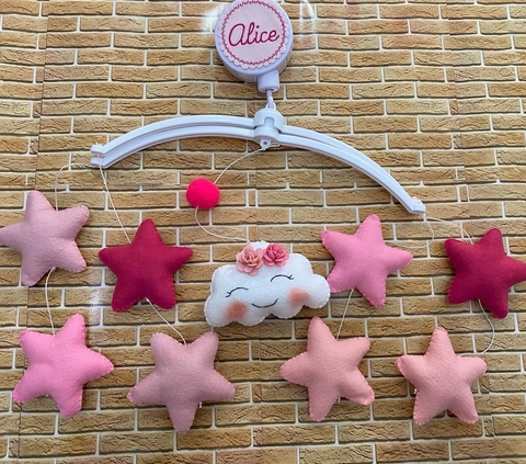 Móbile de Berço Musical Chuvas de Amor