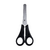 Tesoura Escolar Black Inox 130mm Cabo Preto 1un Leo&Leo