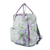 Bolsa Mochila Quadrada By Sof Floral Lilas Sabra