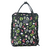 Bolsa Mochila Quadrada By Sof Floral Preto Sabra - comprar online