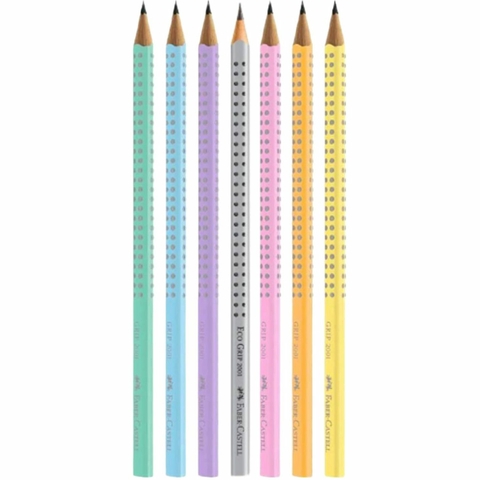 Lapis Grafite Triangular Sparkle Rosa EcoLápis Faber-Castell