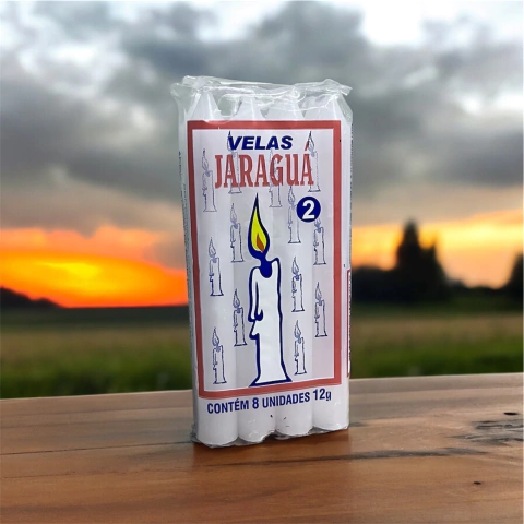 Vela Votiva Jaraguá n° 02 – Caixa com 24 Maços