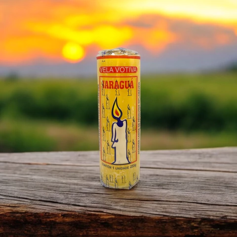 Vela Votiva Jaraguá Amarela 255g – Caixa com 12 Unidades - comprar online