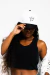 BONÉ SNAPBACK ABA CURVA BRANCO COM PRETO COROA SILK - buy online