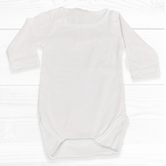 BODY GIMOS PARA BEBES MANGA LARGAS CON BROCHE METÁLICO EN LAS PIERNAS . DE 100 % ALGODON - tienda online