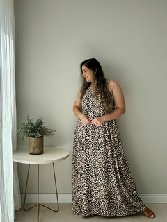 Vestido Longo Animal Print - loja online
