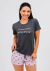 Pijama Feminino - Manga Curta - Pequenos momentos geram grandes lembranças! - (Ref - 500292)