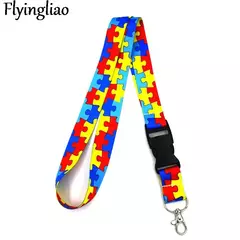 Imagem do Cordão com porta cartão - Crachá - Autismo