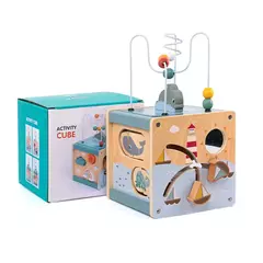 Cubo de madeira na internet
