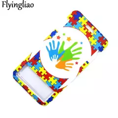Cordão com porta cartão - Crachá - Autismo - loja online