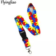 Imagem do Cordão com porta cartão - Crachá - Autismo