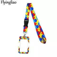 Cordão com porta cartão - Crachá - Autismo - loja online