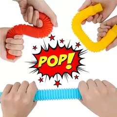 Pop Tubo Fidget - Colorido na internet