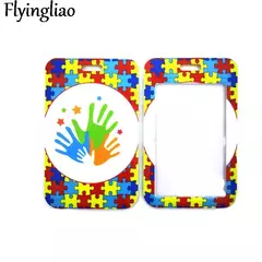 Cordão com porta cartão - Crachá - Autismo