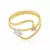 ANEL BANHADO A OURO 18K COM APLICAÇÃO DE RHODIUM 510715 na internet