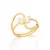 ANEL BANHADO A OURO 18K COM APLICAÇÃO DE RHODIUM 510719