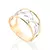 ANEL BANHADO A OURO 18K COM APLICAÇÃO DE RHODIUM 510863
