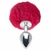 Plug Anal Médio Aço Pompom Rosa Coelho Sexy Import na internet