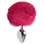 Plug Anal Médio Aço Pompom Rosa Coelho Sexy Import - comprar online